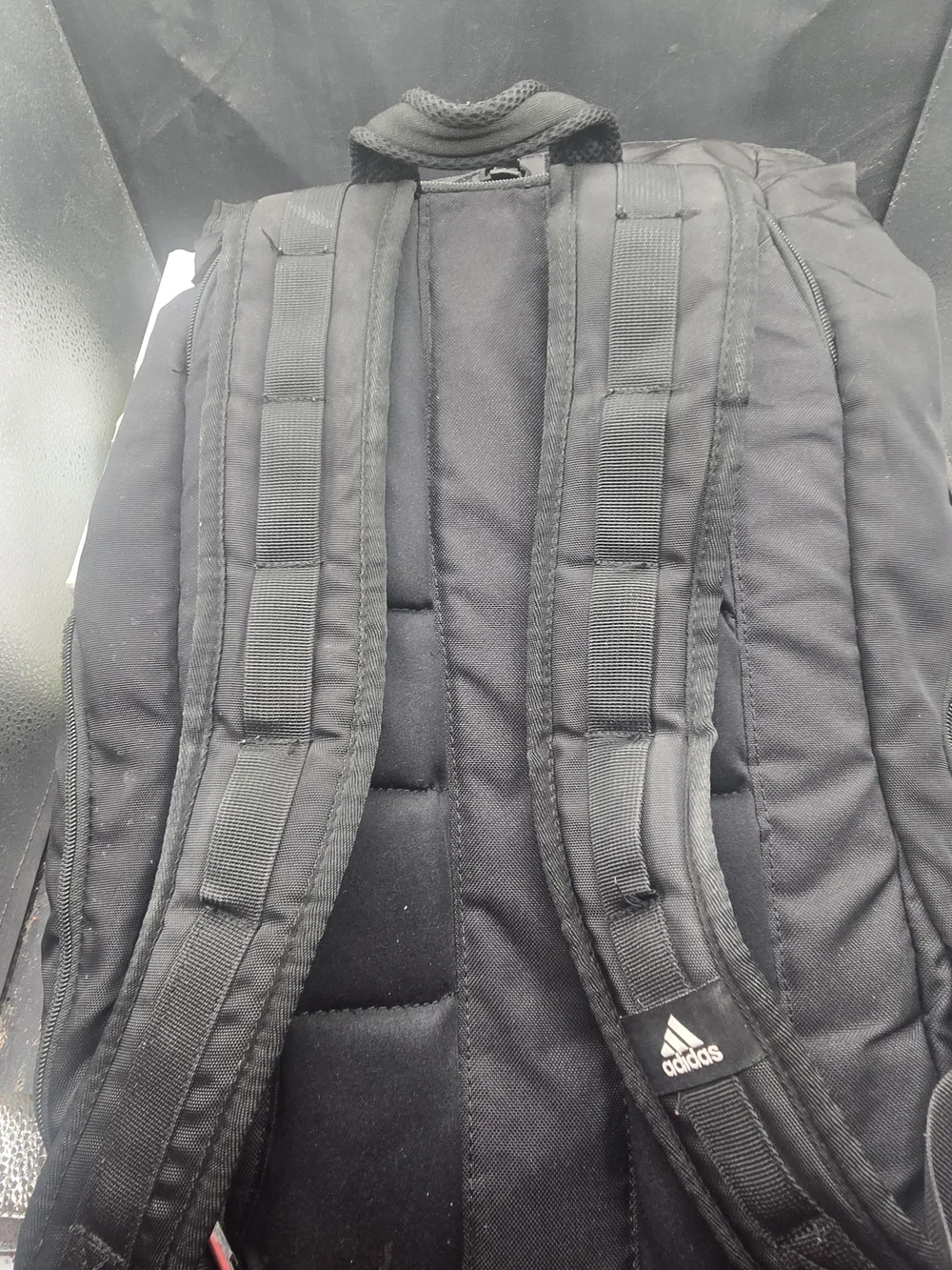 adidas Black Men's Padded-Front Backpack